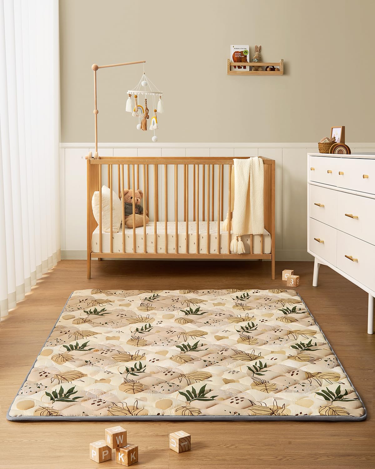 Blissful Diary Baby Play Mats for Floor, 71x59 Inch Extra Thicker & Large Soft Cushioning Foam