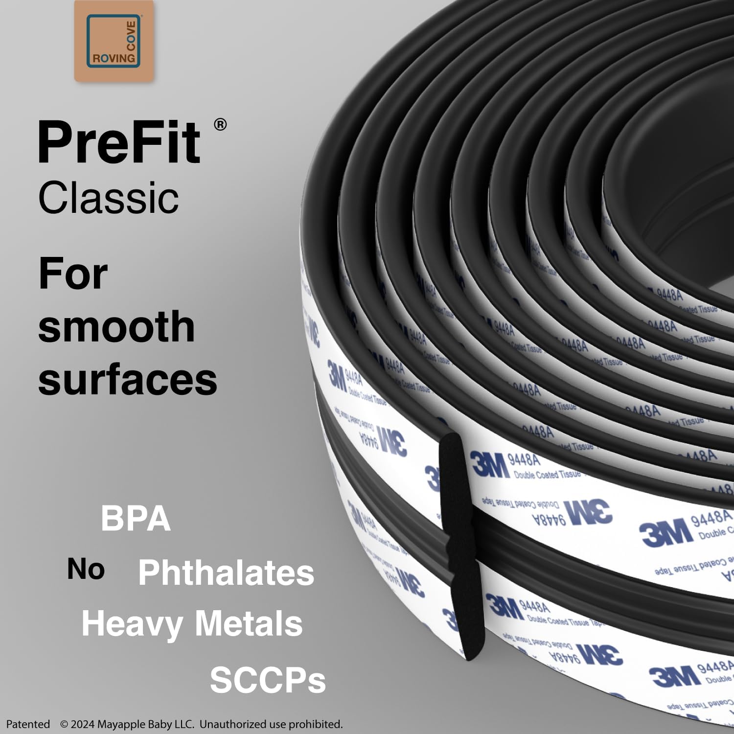 Roving Cove PreFit (Classic) Furniture Edge Corner Protector (Standard 15ft Edge 4 Corners), Baby