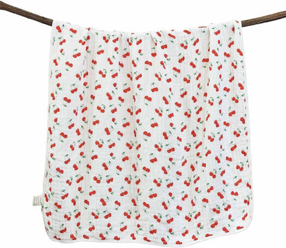 Pack of 2 Ultra Soft Muslin Baby Blankets for Girls Boys Breathable Lightweight Cotton Muslin