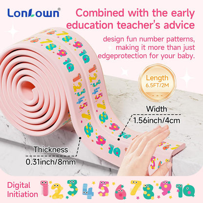 Edge Protector for Baby 6.5ft Soft Protective Foam Cushion Furniture Edge and Corner Guards Baby