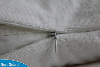 Set of 2 Standard Size SureGuard Pillow Protectors - 100% Waterproof, Bed Bug Proof, Hypoallergenic