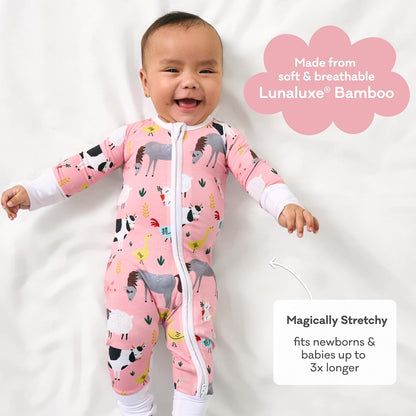 Little Sleepies Pajamas for Baby Boys & Girls, Viscose from Bamboo Baby Pajamas, Preemie & Newborn