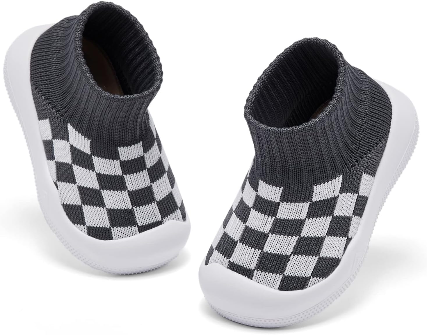 Eashi Baby Boy Girl Non-Skid Indoor Infant Walking Shoes Breathable Warm Elastic Sock Shoes with