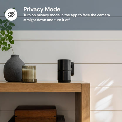 Luna 2K Indoor Cameras for Home Security, 2.4GHz & 5GHz WiFi, 360-Degree Pan-Tilt, Built-in