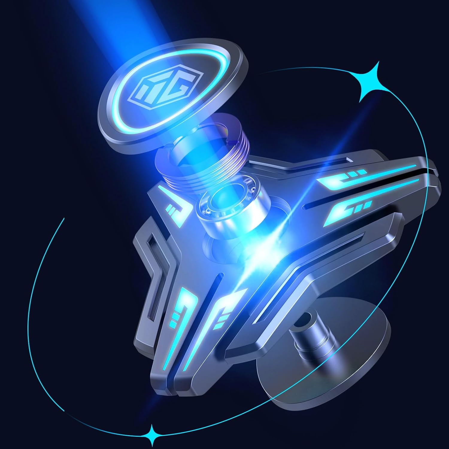 INNOPLUS Fidget Spinner, Fidget Spinners for Adults and Kids, Metal Fidget Spinner, Light Up Fidget