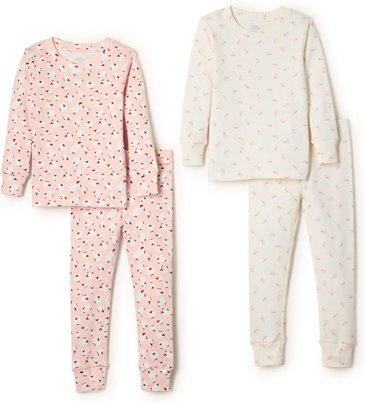 Amazon Essentials x Sofia Grainge Unisex Babies, Toddlers and Kids' Snug-Fit Cotton Pajamas, Pack