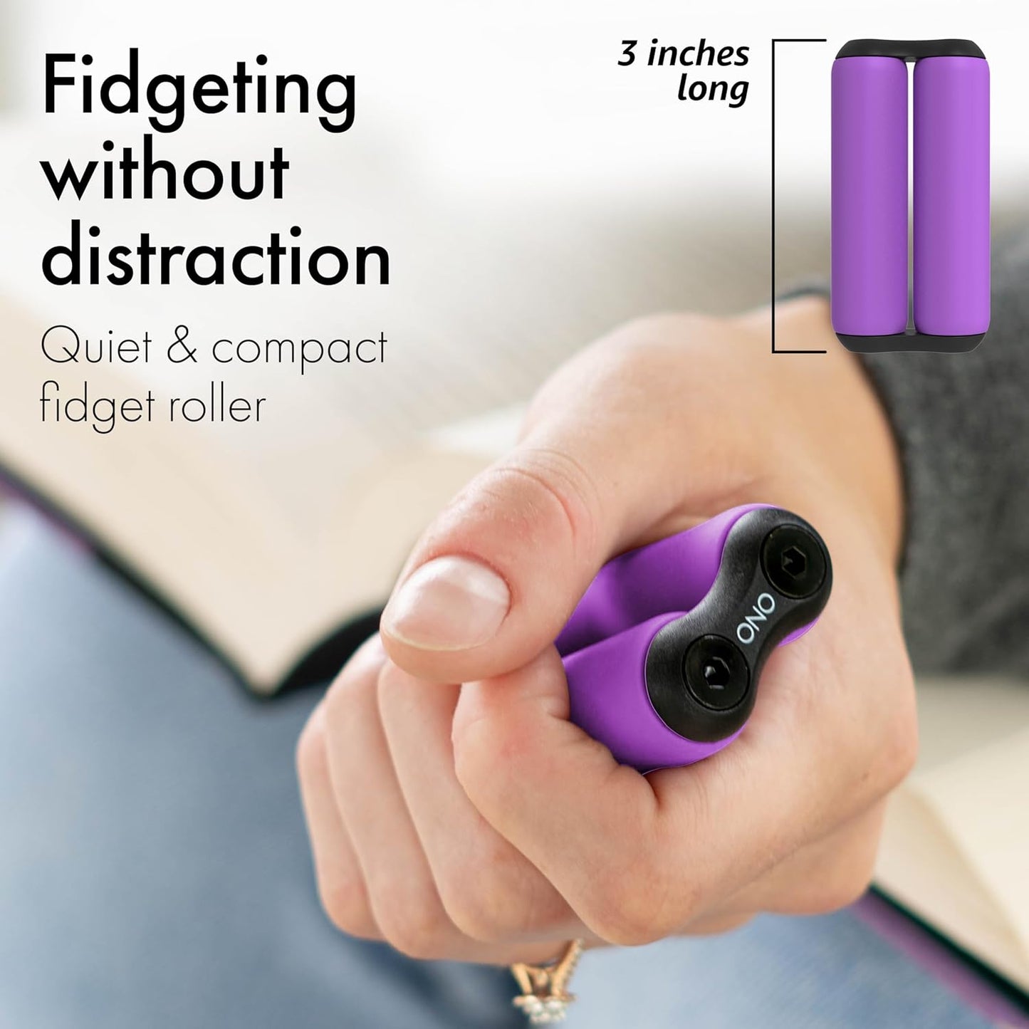 ONO Roller - Handheld Fidget Toy for Adults | Help Relieve Stress, Anxiety, Tension | Promotes