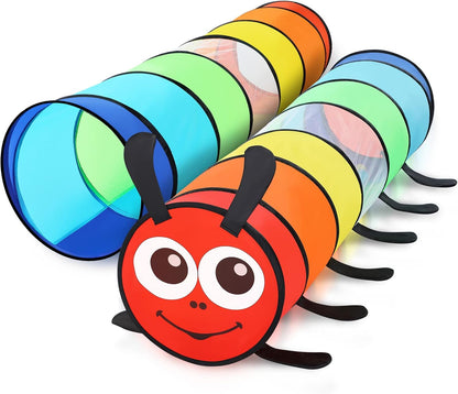 Moncoland Kids Play Tunnel Tent for Toddlers, Pack of 2 Colorful Pop Up Crawl Tunnel Toy Baby or