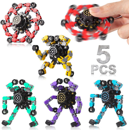 Gokeey Transformable Fidget Spinners for Kids and Adults Stress Relief Sensory Toys for Boys and