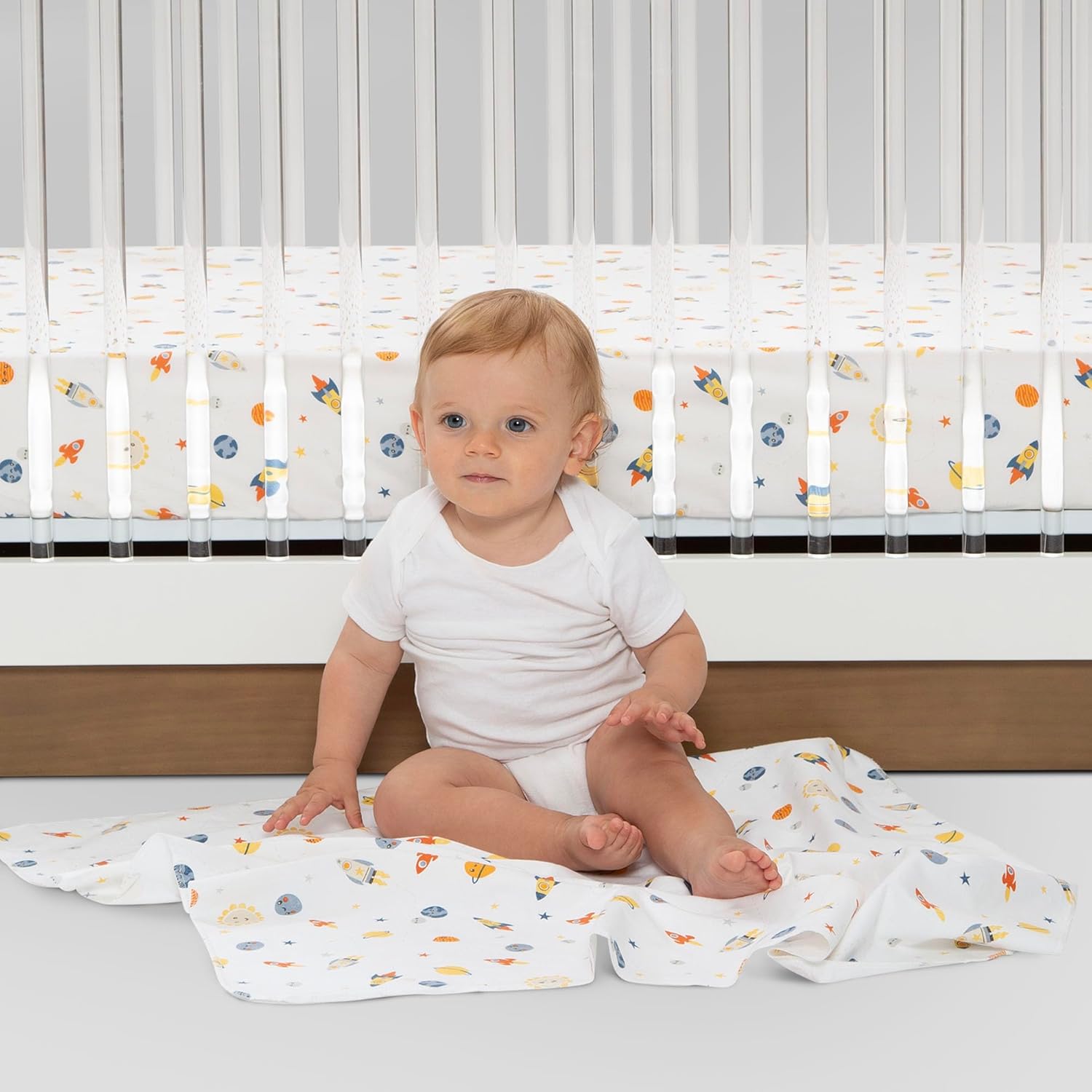 Delta Children Fitted Crib Sheets for Girls and Boys - Crib Sheet for Standard Crib and Toddler