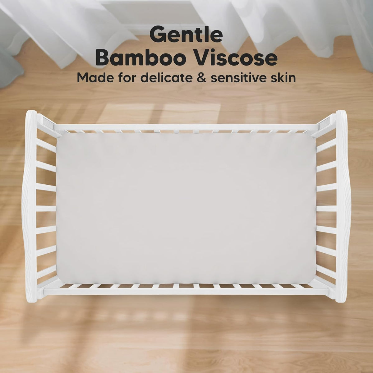 KeaBabies 2-Pack Baby Crib Sheets for Boys, Girls - 52x28 Viscose Derived from Bamboo Toddler Bed