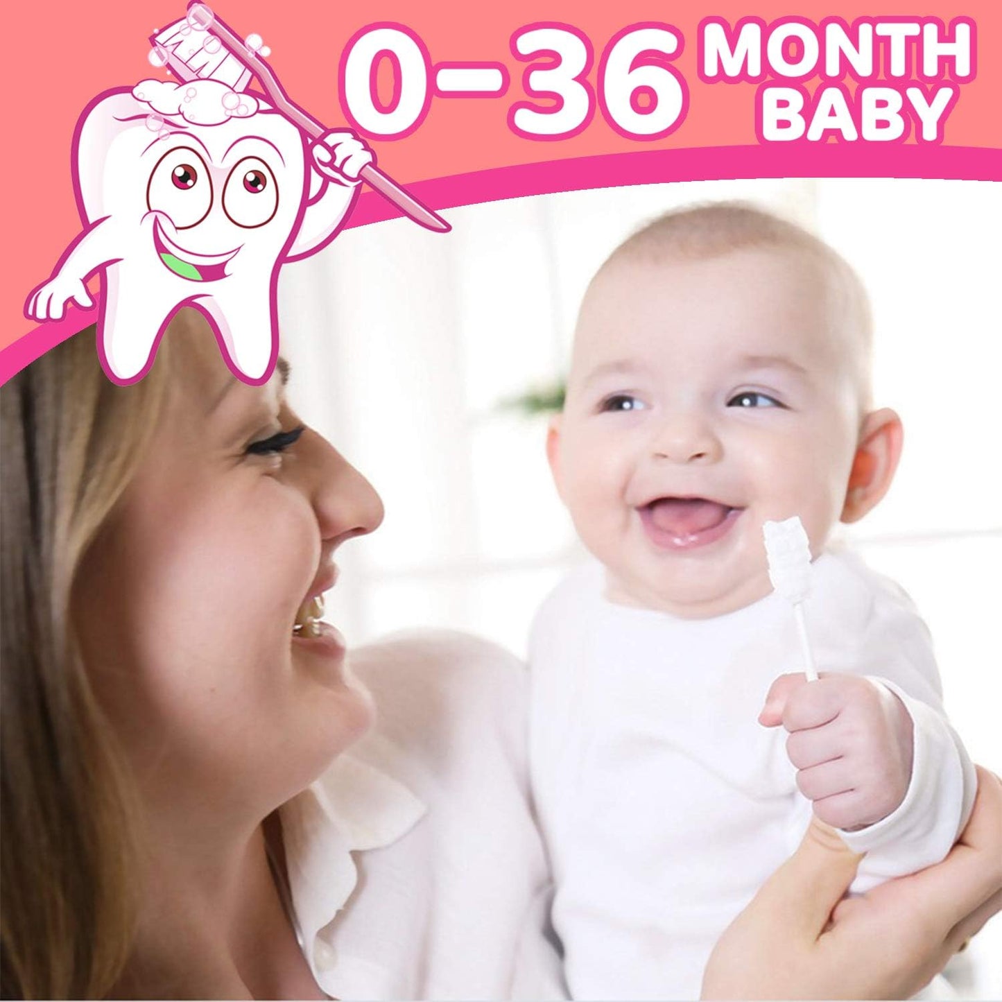 102PCS Baby Tongue Cleaner,Baby Oral Cleaner Newborn Baby Toothbrush,Disposable Infant Toothbrush