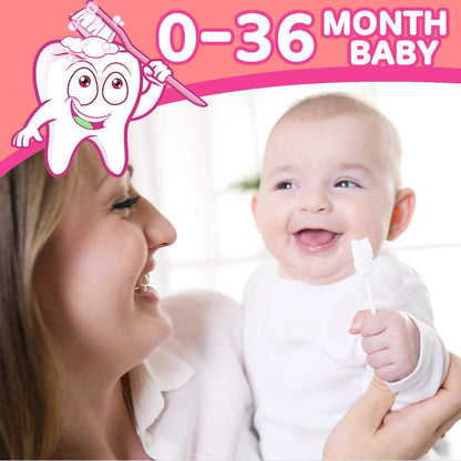 102PCS Baby Tongue Cleaner,Baby Oral Cleaner Newborn Baby Toothbrush,Disposable Infant Toothbrush
