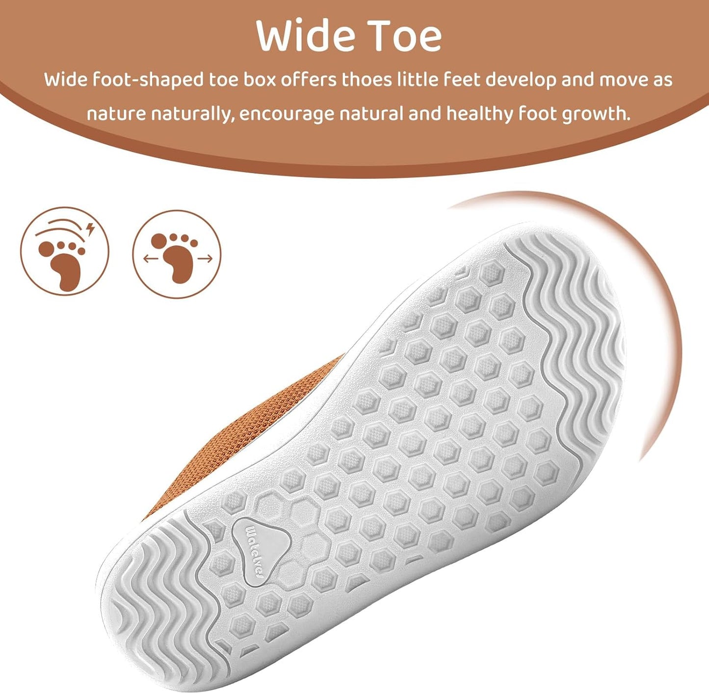 WateLves Toddler Little Kids Wide Barefoot Shoes The First Walking Shoes Girls Boys Breathable Zero