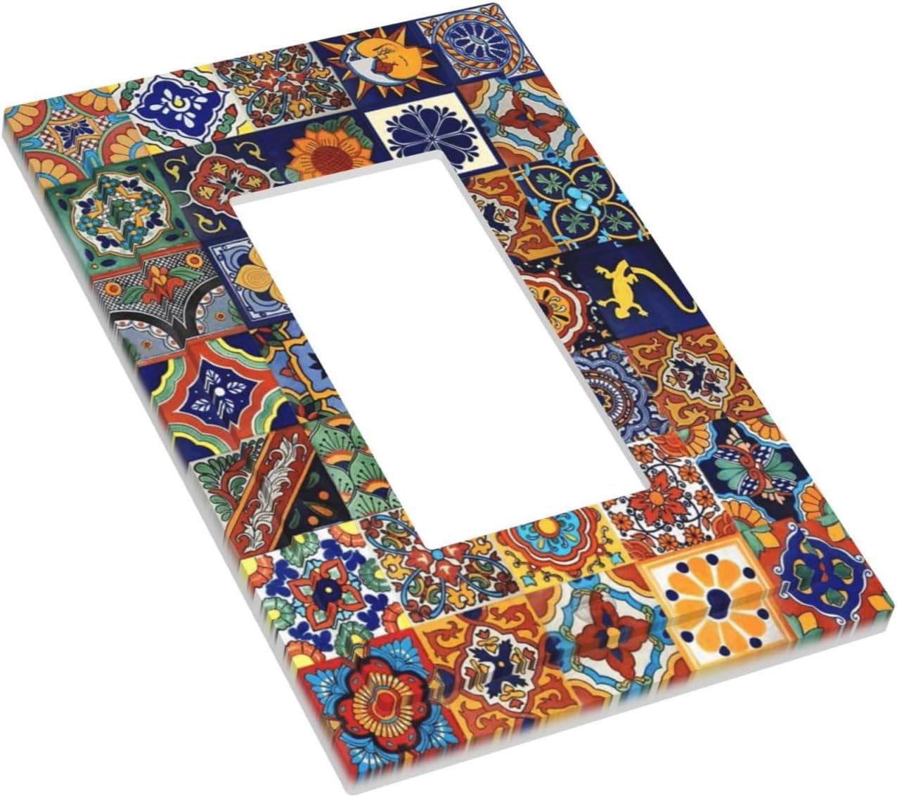 Talavera Mexican Tiles Traditional Color Decoration Print Decorative Outlet Covers 1 Gang Single