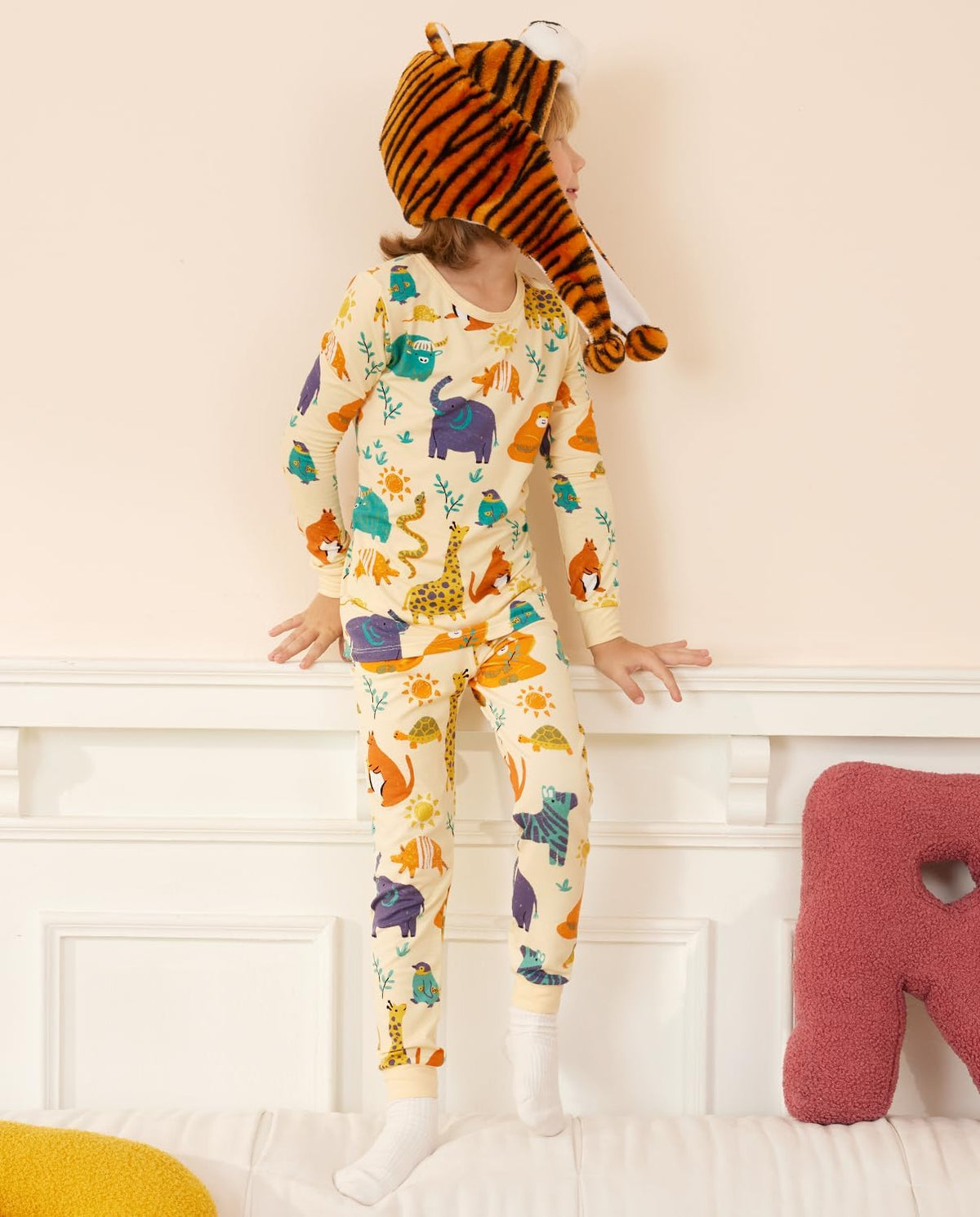 Bamboo Viscose Toddler Pajamas Boys Girls Baby 12M-8Y Pjs Sets Kids 2pcs Snug fit Long-Sleeve