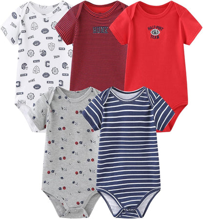 Newborn Layette Gift Set Bodysuits Pants for Baby Girl and Boy 24 Piece 100% Cotton Essentials and