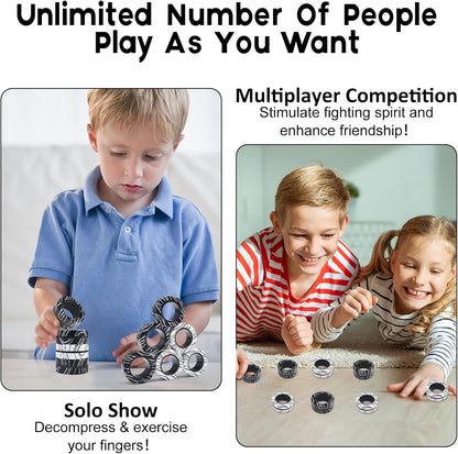 3Pcs Magnetic Rings Fidget Toys for Teens, Adults&Kids|Fidget Pack Under 10 Dollars|ADHD Fidget Toy