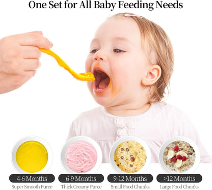 Baby Food Maker Mini Cute and Small Food Processor Puree Blender Grinder Chopper 300ml Cup Glass