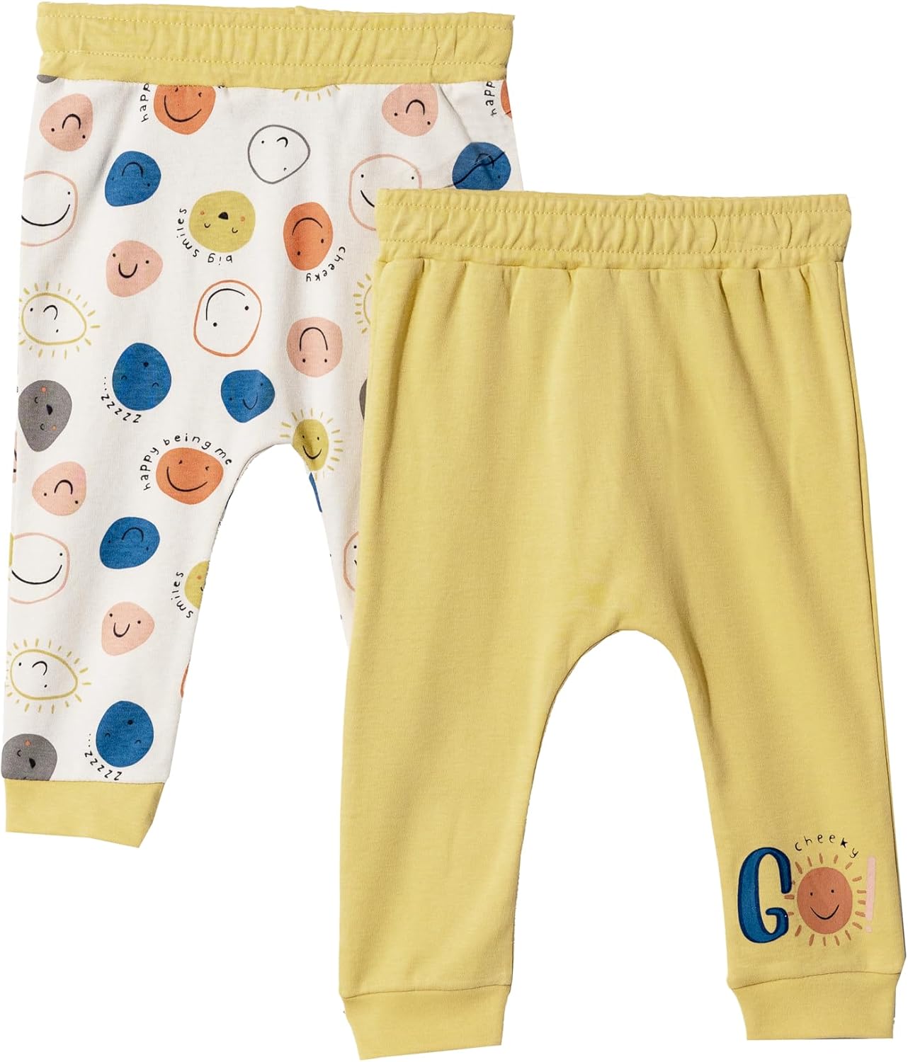 Toddler and Baby Unisex Pants 2-Pack -Baby Pants 0-3 Months to 18-24 Months Baby Cotton Sweatpants