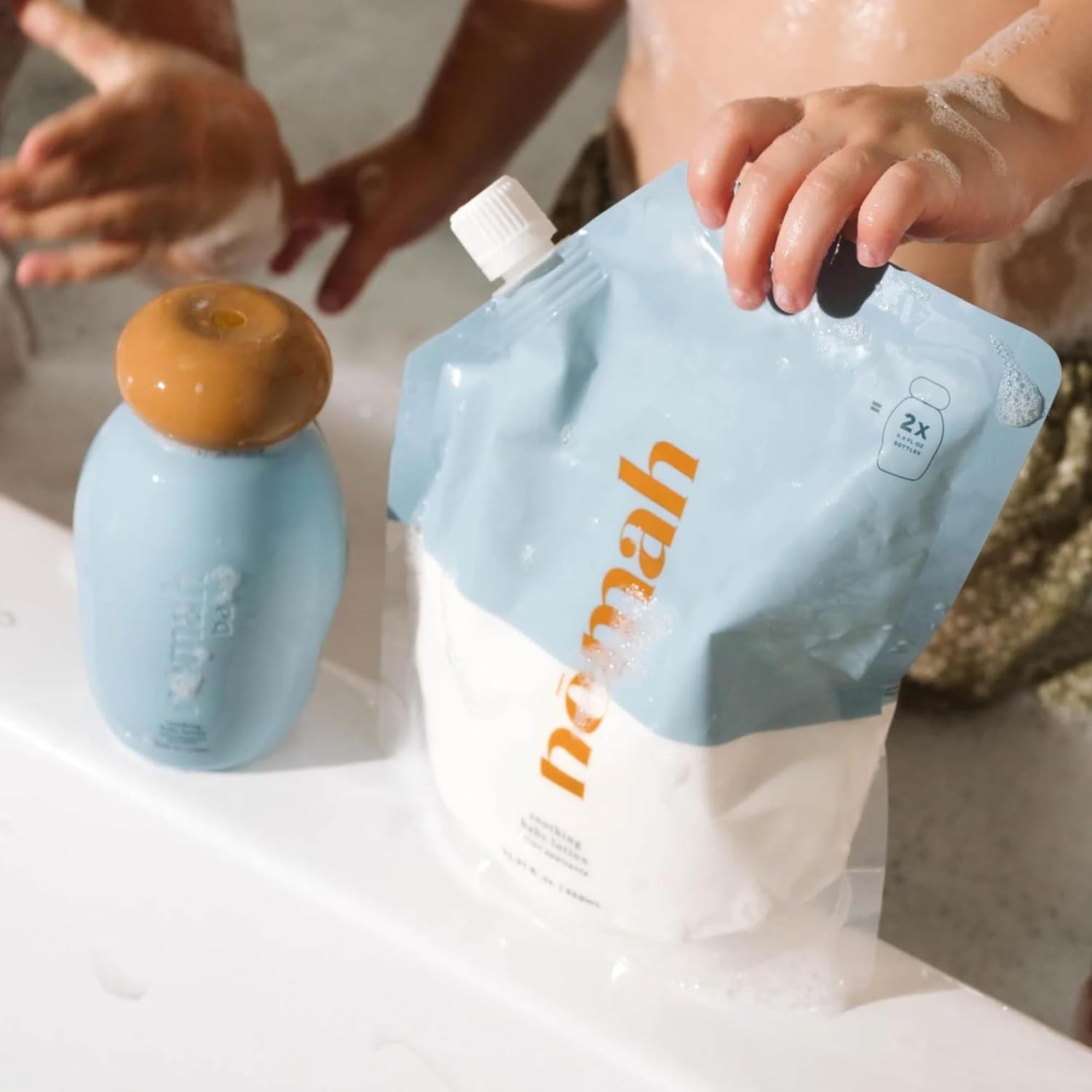 Nemah - Soothing Baby Lotion Refill - Organic Baby Lotion for Sensitive Skin with Actismart