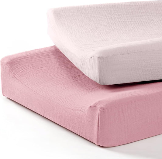 lulumoon Baby Changing Pad Cover: Muslin Diaper Changing Table Pad Cover - Changing Pad Sheets for