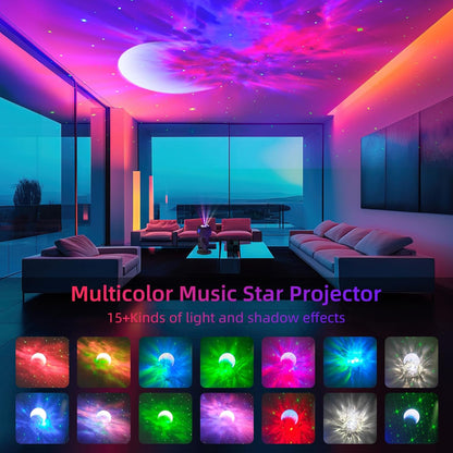 Star Projector Astronaut Galaxy Projector - Bluetooth Speaker, White Noise,Moon Nebula Night Light