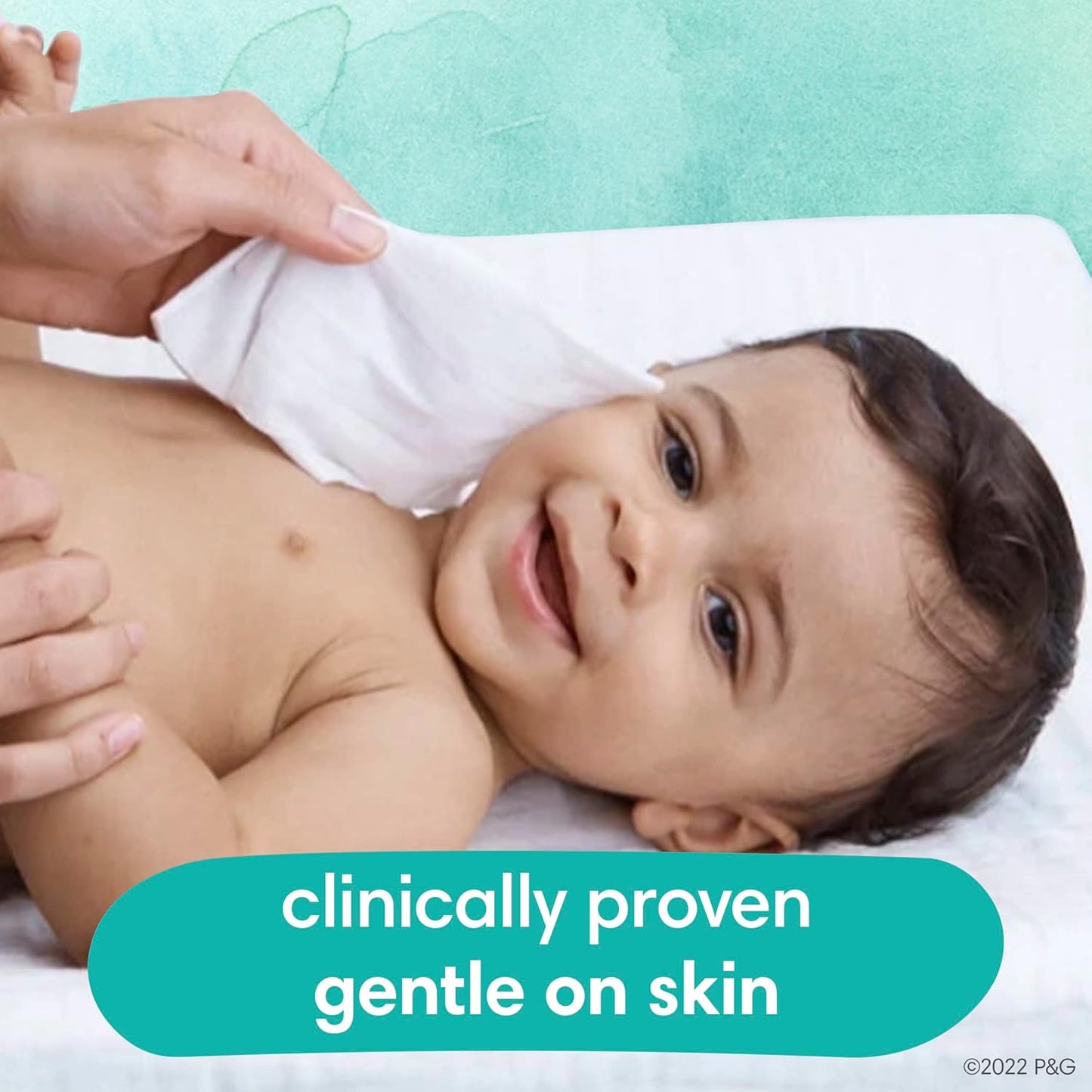 Pampers Baby Wipes Aqua Pure, 99% Water Based Wipes, Hypoallergenic and Unscented Infant Wipe, 336