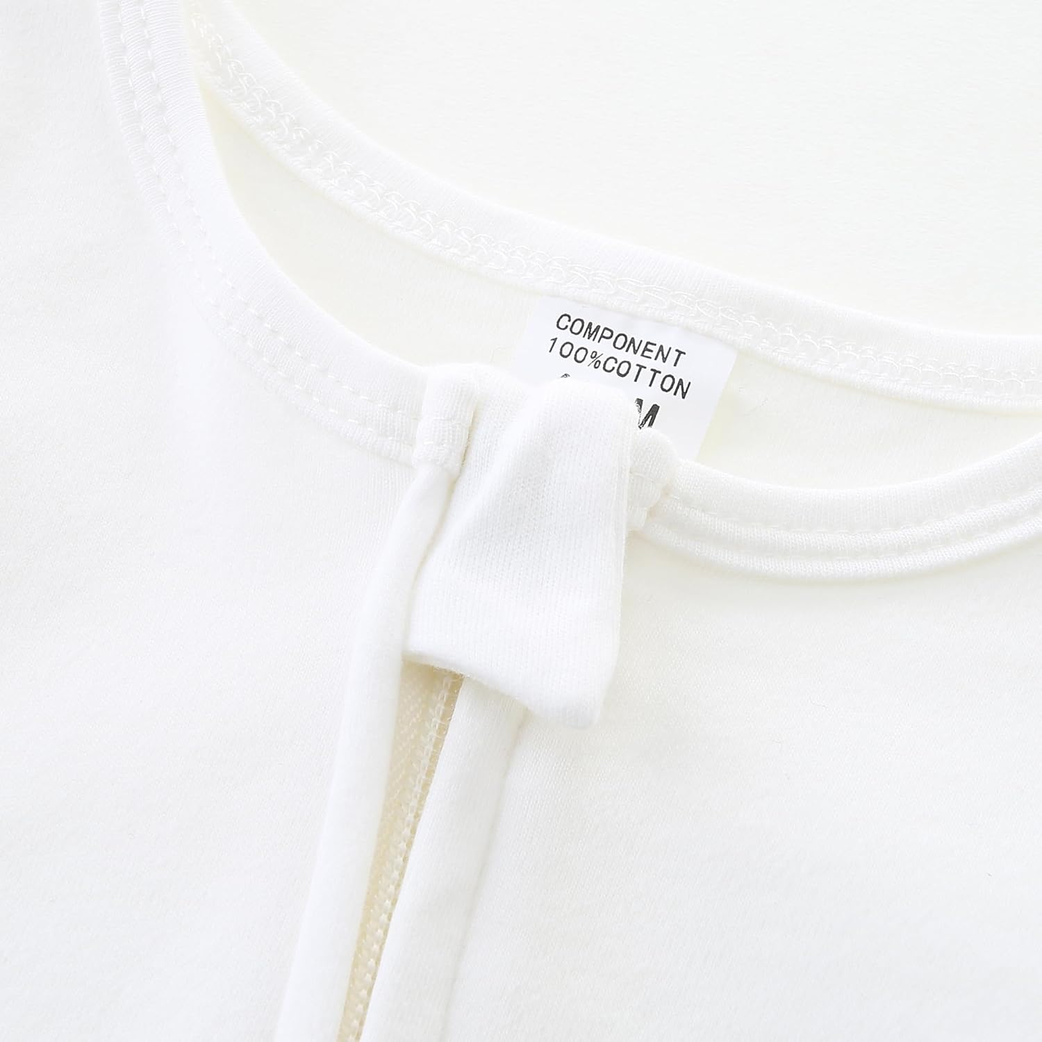 Baby Romper 100% Organic Cotton Pajamas One Piece Long Sleeve Zipper Footie Onesie for 0~12M Baby
