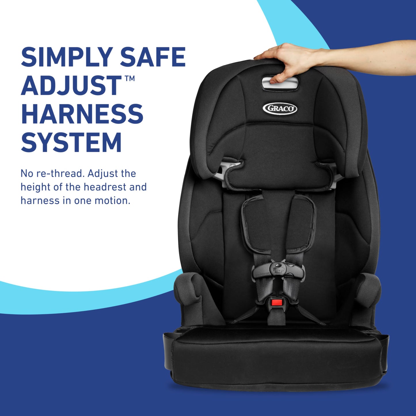 Graco® Tranzitions 3-in-1 Harness Booster Car Seat, Forward Facing Car Seat, Highback, to Backless