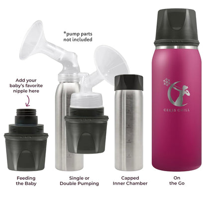 CERES CHILL OG Breastmilk Chiller, Reusable Storage Container, Up to 34 oz. - Bottle Cooler Keeps