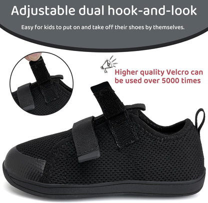 WateLves Toddler Little Kids Wide Barefoot Shoes The First Walking Shoes Girls Boys Breathable Zero