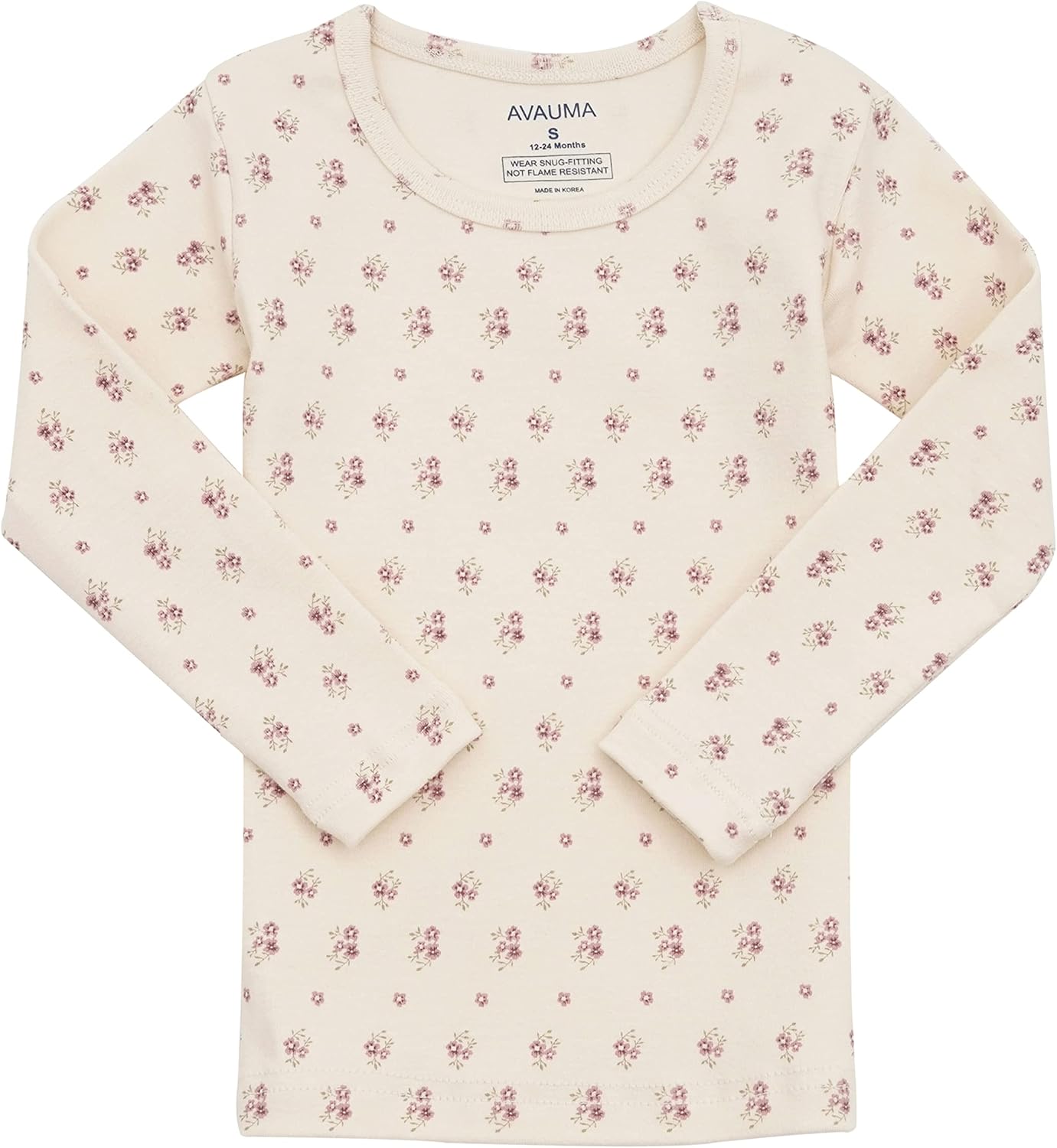 AVAUMA Baby Boys Girls Pajama Set 6M-7T Kids Cute Toddler Snug fit Pattern Design Pjs Cotton