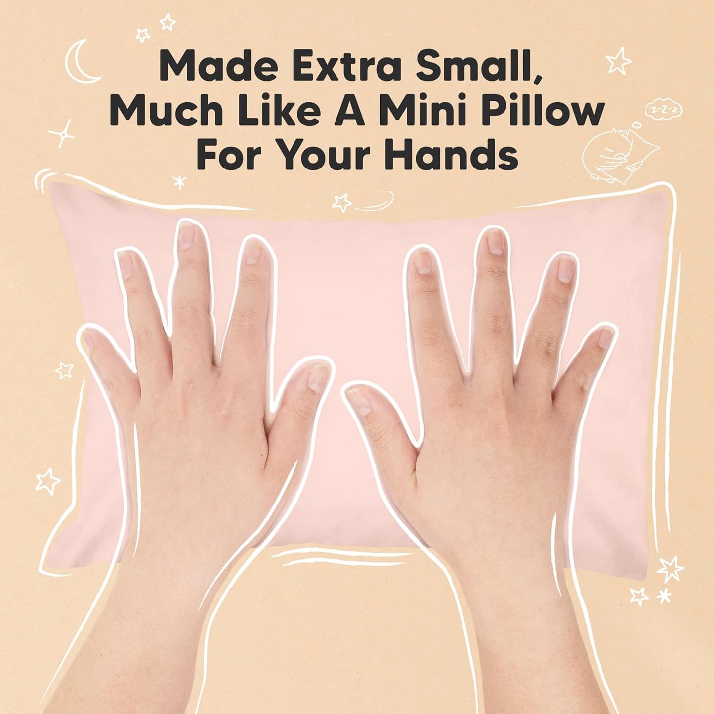 Mini Toddler Pillow with Pillowcase - 9x13 My Little Dreamy Travel Kids Pillow for Sleeping