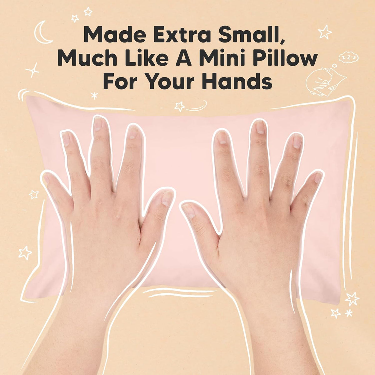 Mini Toddler Pillow with Pillowcase - 9x13 My Little Dreamy Travel Kids Pillow for Sleeping