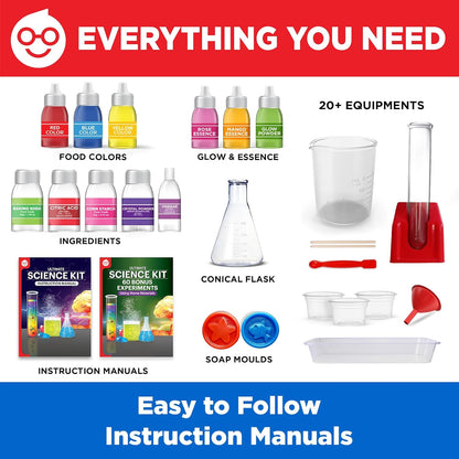 Doctor Jupiter Ultimate Science Kit, Chemistry Set for Kids Ages 8-9-10-11-12-13-14 | Birthday Gift