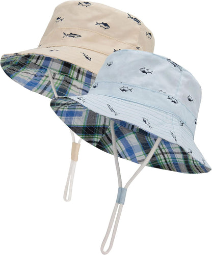 Durio Baby Bucket Sun Hat Toddler Hats Summer Beach Hat UPF 50+ Sun Protection Bucket Hats for Kids