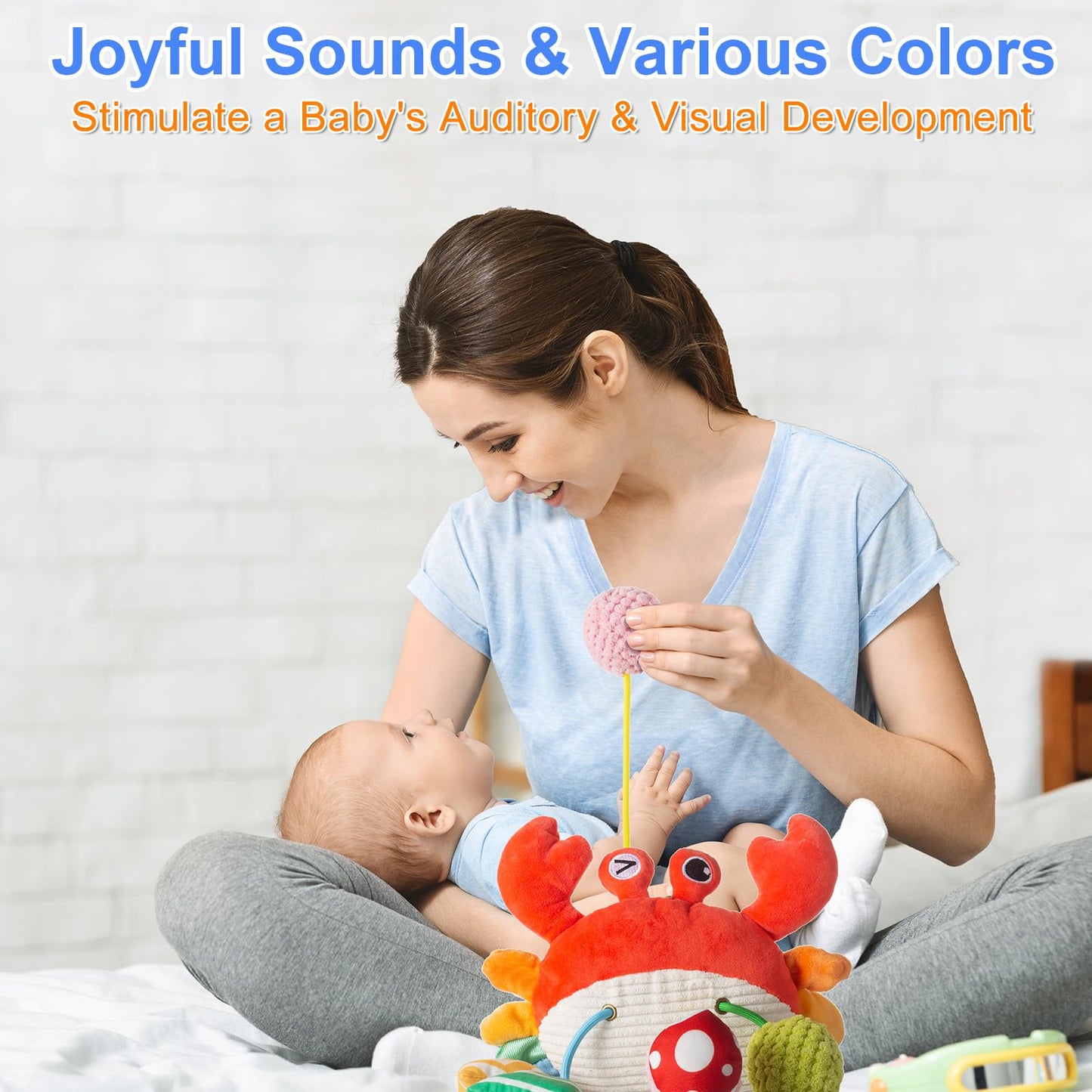 Lynncare Car Seat Toy, Stroller Toy with a Convenient Clip