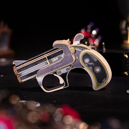 MU Wooden Puzzle for Adult Toy Gun Derringer-Obsidian Knight Defender Puzzles Building, AK47