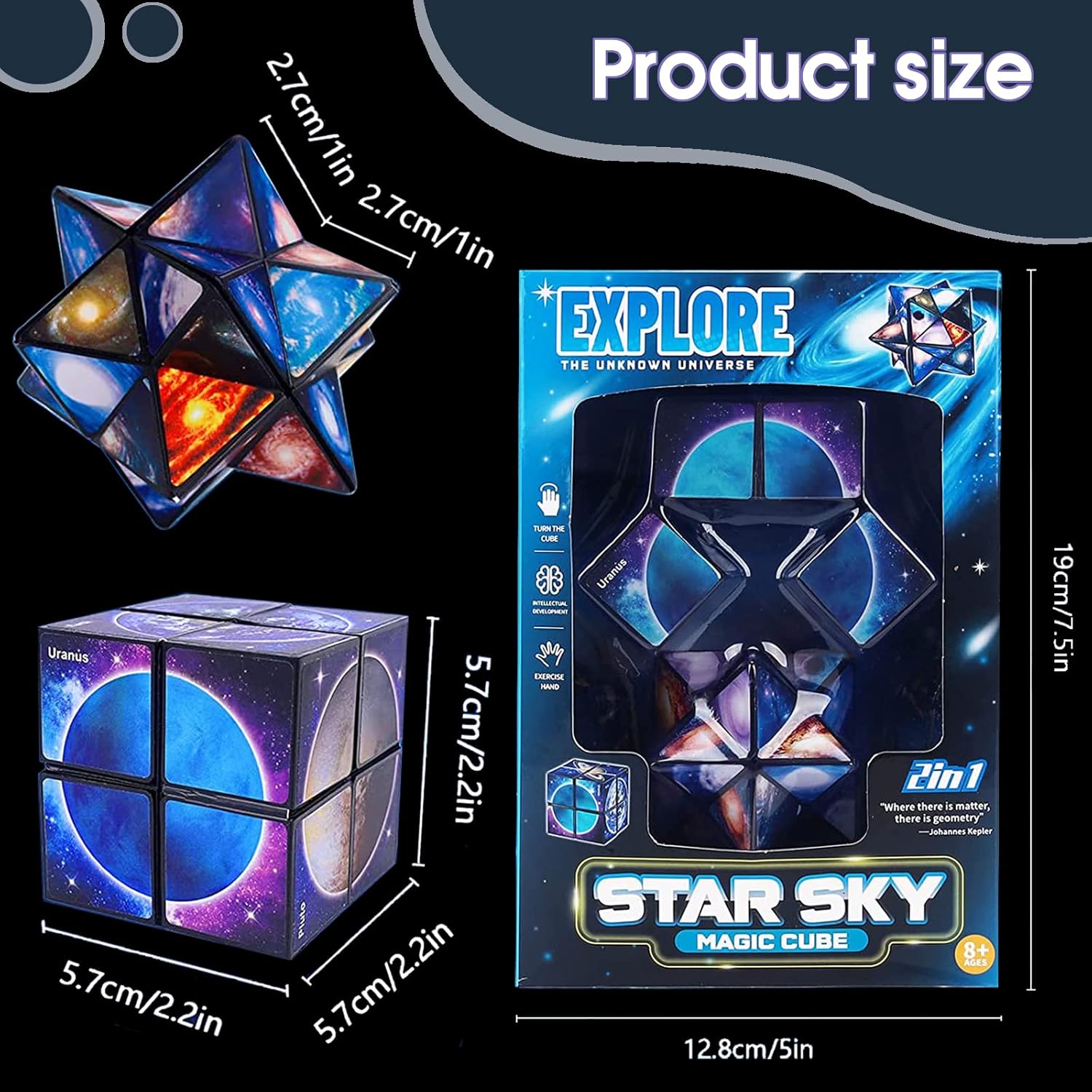 Toys for Boys Age 8-12 Gifts for 9 10 11 12 Year Old Boy Girls, Infinity Cube Fidget Toy for Kids