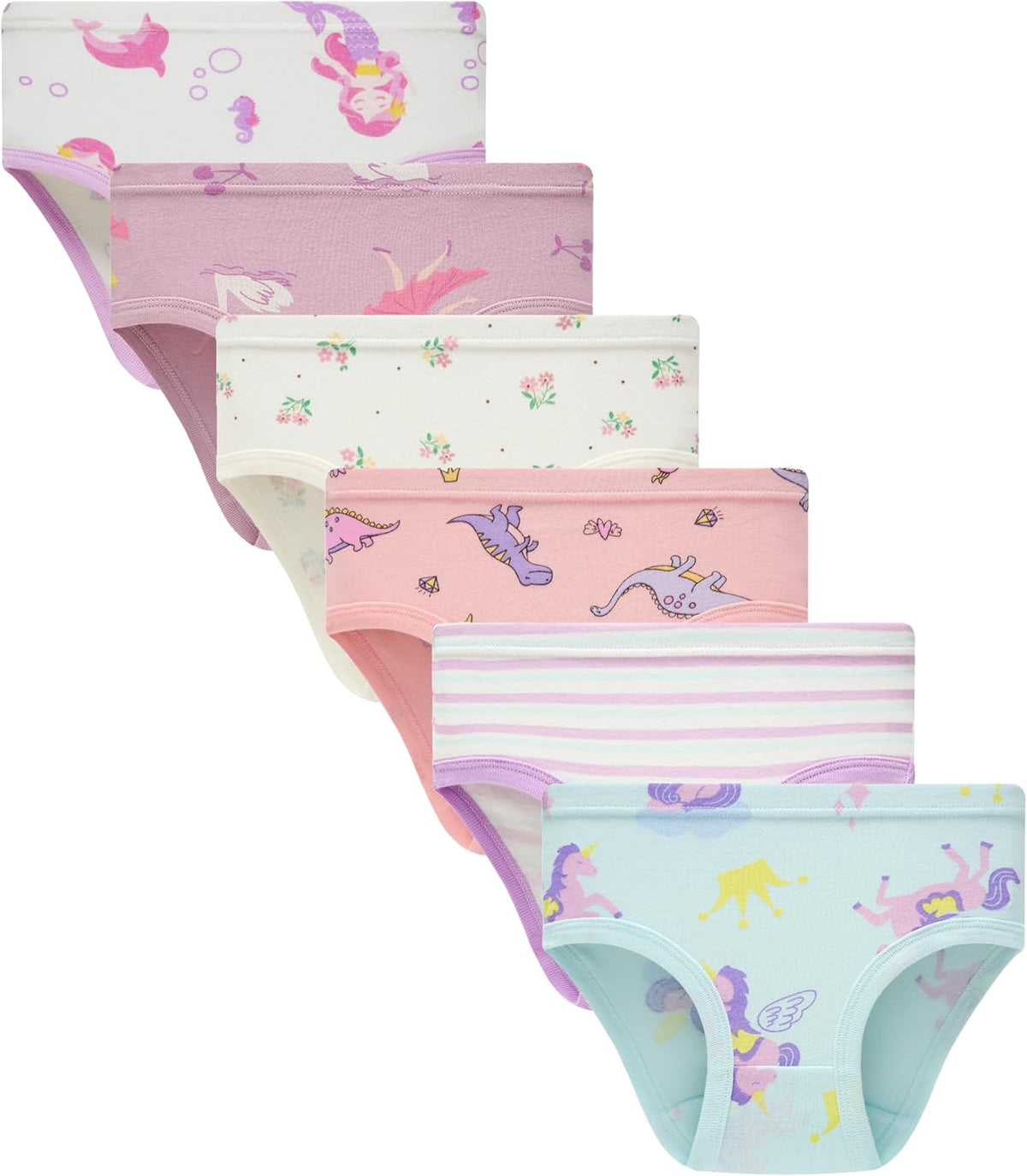 Boboking Soft Cotton Underwear Toddler Girls'Briefs Soft Undies