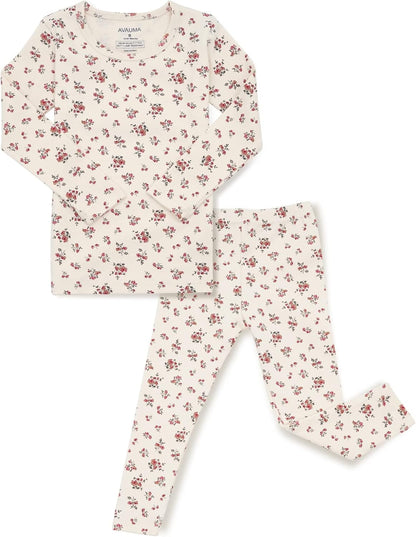 AVAUMA Baby Boys Girls Pajama Set 6M-7T Kids Cute Toddler Snug fit Pattern Design Pjs Cotton