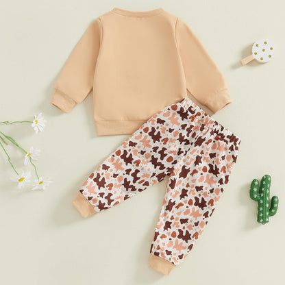 WZTYYDS Toddler Boy Clothes 2T 3T 4T 5T Fall Outfits Baby Pullover & Pants Sets Kids Winter 2Pcs