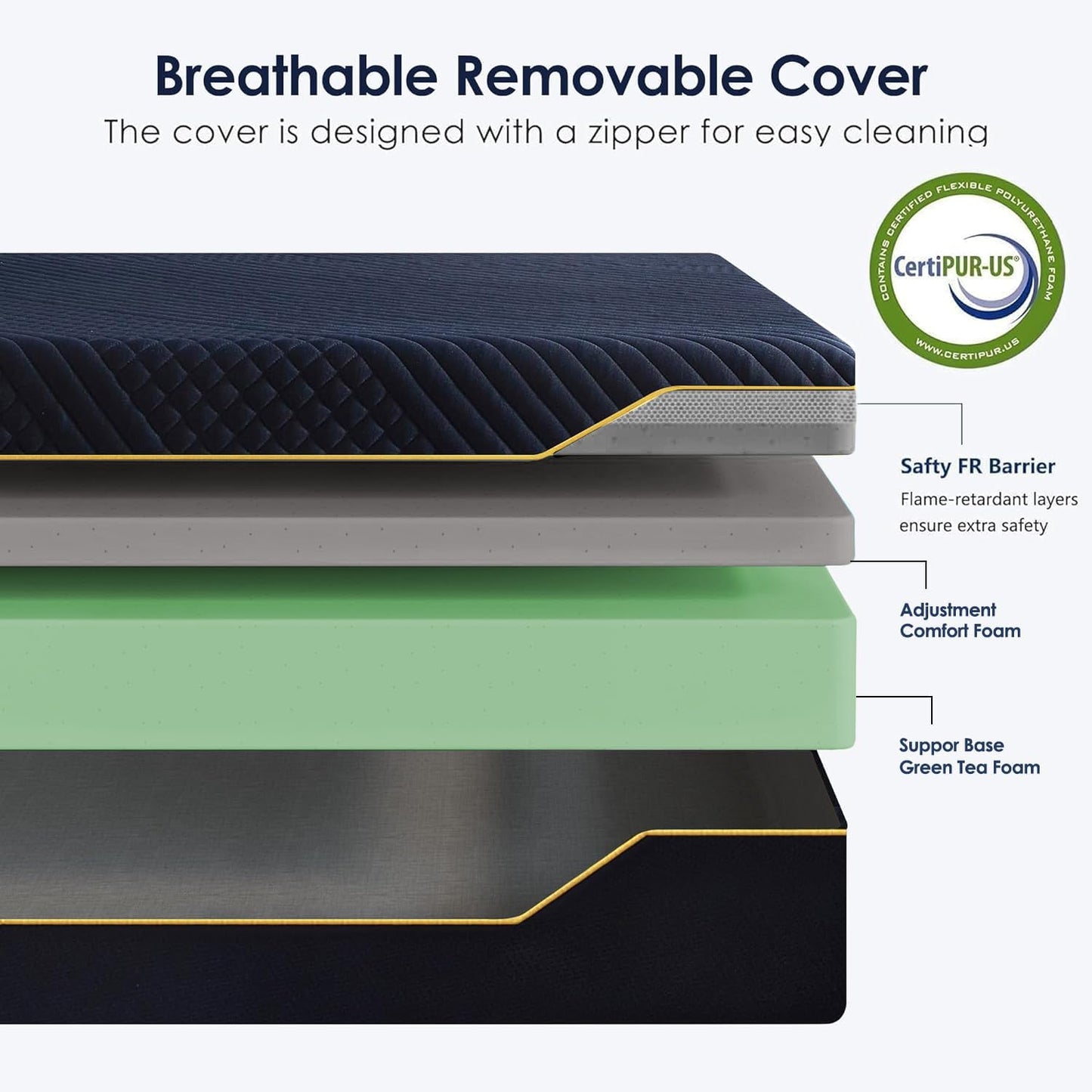 14 Inch King Size Mattress Gel-Infused Memory Foam,Medium with Removable Washable Cover Cooling Gel