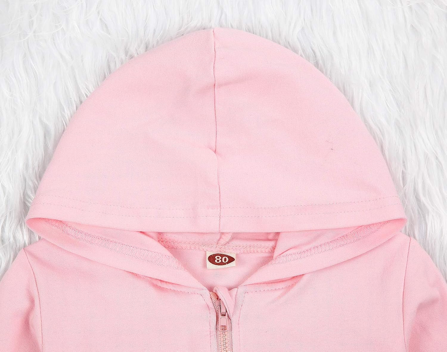 Imcute Baby Zip Up Hoodie, Unisex inflant Toddler Long Sleeve Sweatshirts Lightweight Jacket Hooded