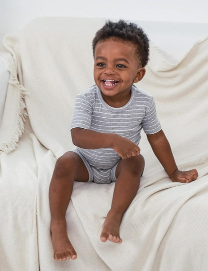AVAUMA Stripe Pattern Baby Boys Girls Pajama Set Kids Toddler Snug fit Ribbed Sleepwear pjs for