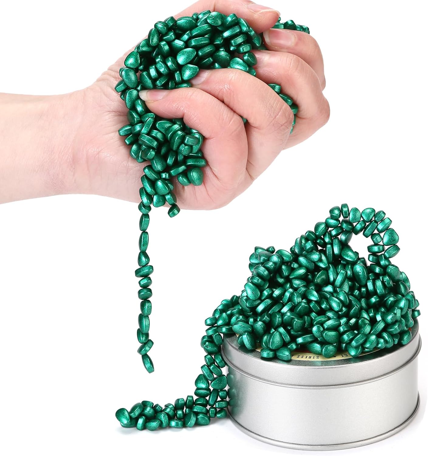 550pcs Green Magnet Balls Desk Toys for Adults, Ferrite Crags Magnetic Putty Desk Fidget Toys for