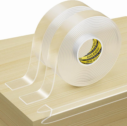 2Pack Clear Edge Protector Strip, 1.18in x 9.84FT(19.68FT Total), Sharp Edge Wrap Cover Tape, Self