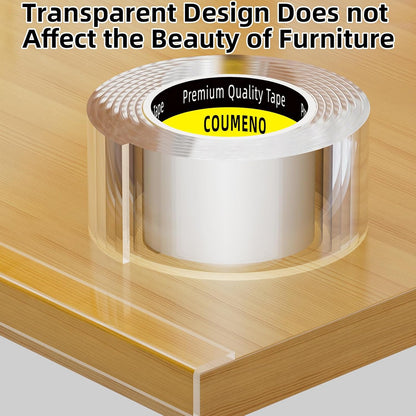 Baby Clear Edge Protector, 1.18inX9.84FT, Child Protection Desk Corner Anti-Bump Home Wrap