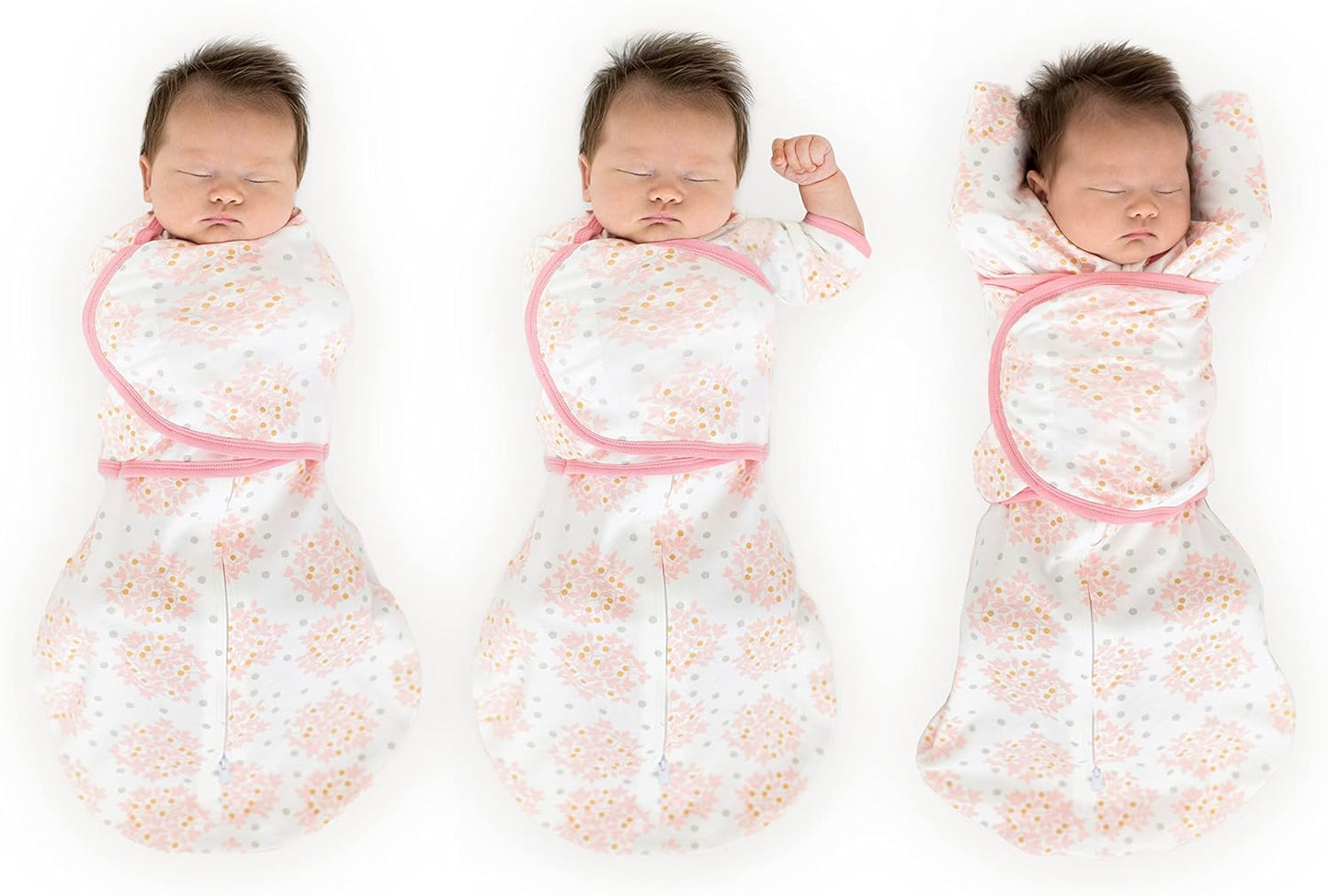 SwaddleDesigns 6-Way Omni Swaddle Sack Arms Up Swaddle for Newborn, More Options to Calm Startle